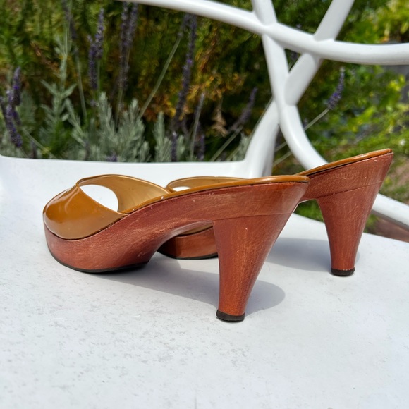 Vintage Miu Miu Wooden Heels, size 40. - Picture 11 of 13